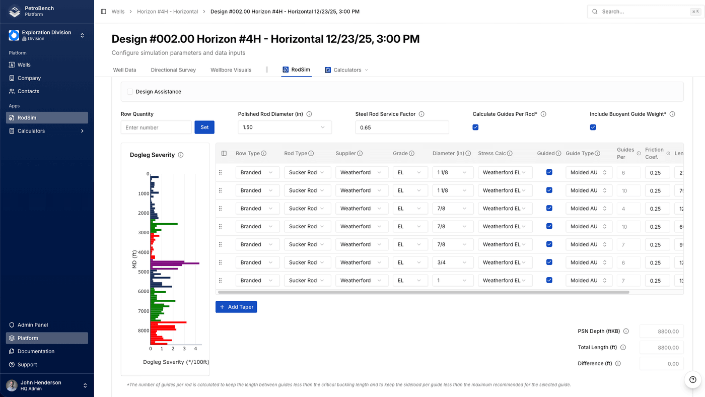 RodSim Intelligent Design